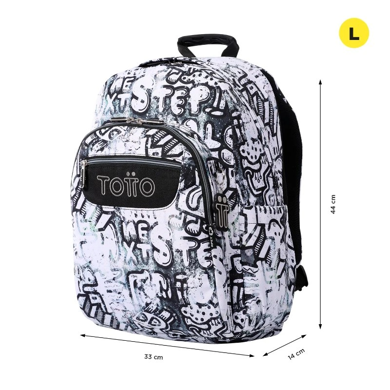 Morral Para Hombre Acuarela Escolar Blanco